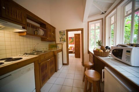 Basic Villa, 2 Bedrooms | Private kitchen | Fridge, microwave, stovetop, coffee/tea maker