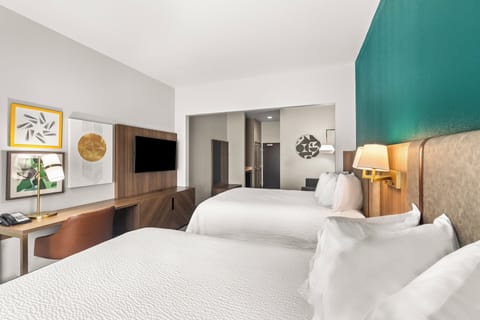 Suite, 2 Queen Beds (Additional Living Area) | Down comforters, in-room safe, desk, iron/ironing board