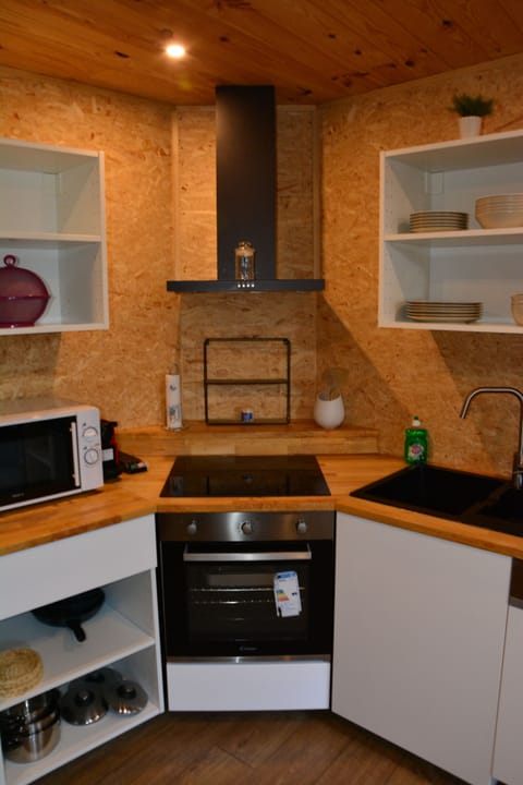 Apartment | Private kitchen | Fridge, microwave, stovetop, dishwasher