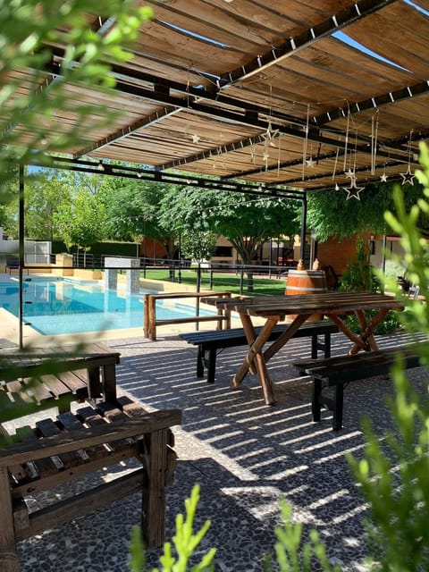 Indoor pool, seasonal outdoor pool