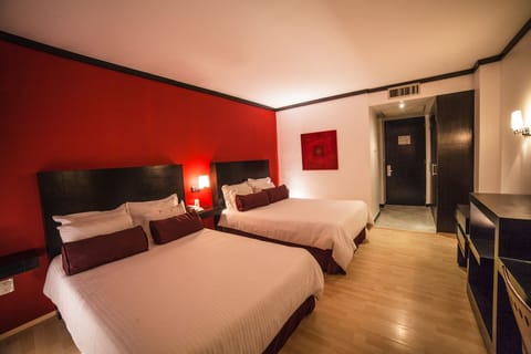 Standard Double Room, 2 Double Beds | In-room safe, free WiFi, bed sheets