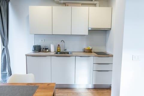 Apartment, Balcony, Mountain View (A2) | Private kitchen | Fridge, stovetop, dishwasher, electric kettle