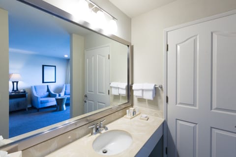 Deluxe Room, 1 King Bed, Partial View | Bathroom sink