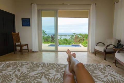 Honeymoon Studio Suite, 1 King Bed, Ocean View | Premium bedding, individually decorated, individually furnished, desk