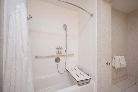 Free toiletries, hair dryer, towels