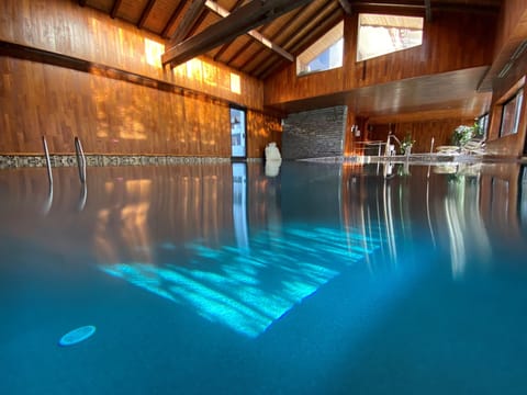 Indoor pool, sun loungers