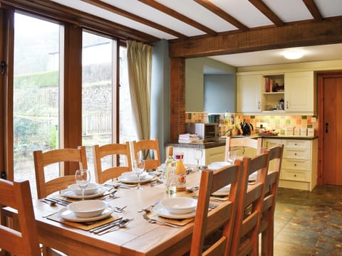 Dining area with full height windows | Chalgrove - Ffinnant, Soar, near Brecon