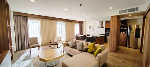 Presidential Suite, Multiple Beds, Non Smoking | Living area | 49-inch TV with cable channels