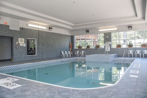 Indoor pool, open 9:00 AM to 11:00 PM, sun loungers
