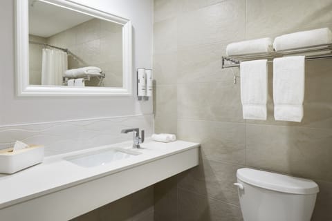 Signature Room, 1 King Bed | Bathroom | Combined shower/tub, eco-friendly toiletries, hair dryer, bathrobes