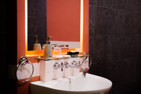 Deluxe Double Room | Bathroom | Shower, rainfall showerhead, free toiletries, hair dryer