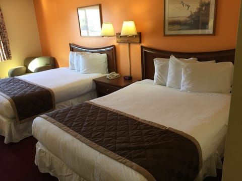 Standard Room, 2 Queen Beds | Blackout drapes, soundproofing, iron/ironing board, free WiFi