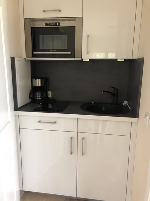 Apartment | Private kitchenette | Fridge, microwave, stovetop, coffee/tea maker