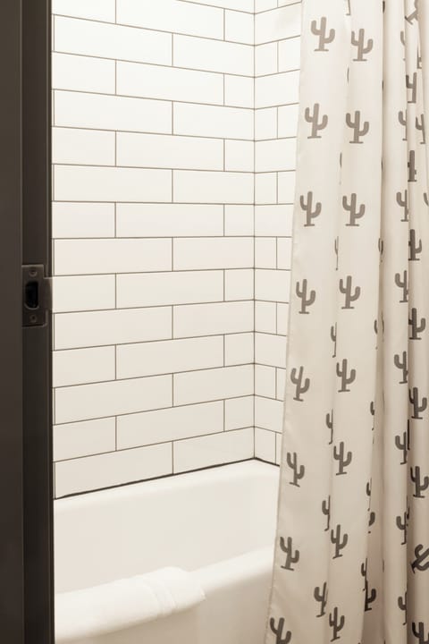 Eco-friendly toiletries, hair dryer, towels, soap