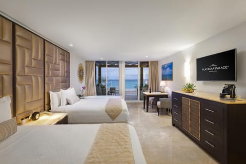 Superior Walk Out Suite Ocean Front - Kids & Teens Free | Premium bedding, free minibar, in-room safe, desk