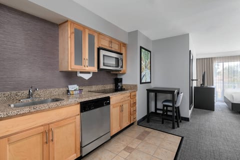 Studio Suite, 1 Queen Bed | In-room safe, desk, laptop workspace, blackout drapes