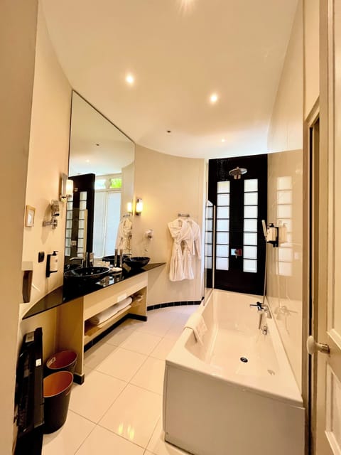 Superior Double Room, 1 Queen Bed ( (in the Castle)) | Bathroom | Eco-friendly toiletries, hair dryer, bathrobes, slippers