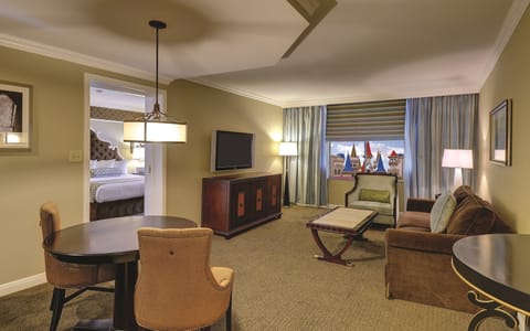 Resort Luxury Suite | Premium bedding, in-room safe, desk, iron/ironing board