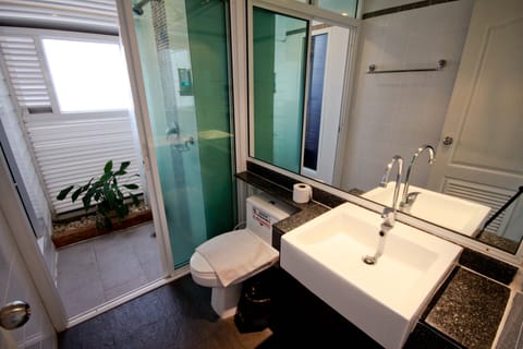 City Studio, 1 Bedroom, City View | Bathroom | Hair dryer, towels