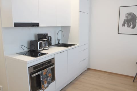 Studio (for 2) | Private kitchenette | Fridge, microwave, oven, stovetop