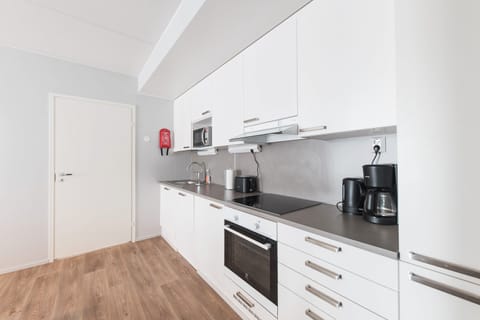 Apartment, 3 Bedrooms | Private kitchenette | Full-size fridge, microwave, oven, stovetop