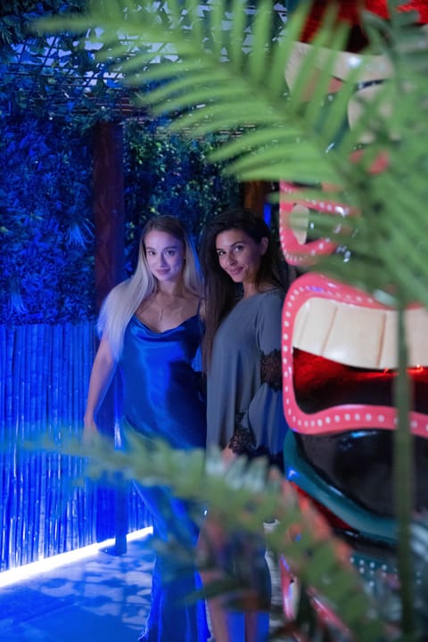 Breakfast, lunch, dinner served; international cuisine, pool views 