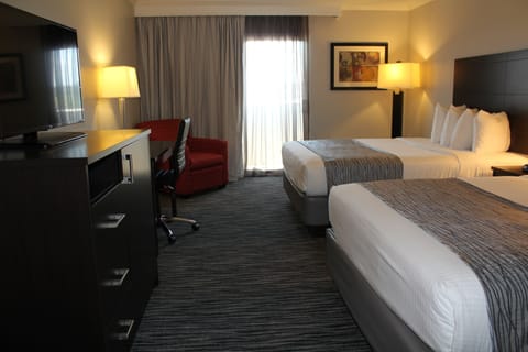 Standard Room, 2 Queen Beds, Non Smoking (Pet Friendly) | In-room safe, desk, blackout drapes, iron/ironing board