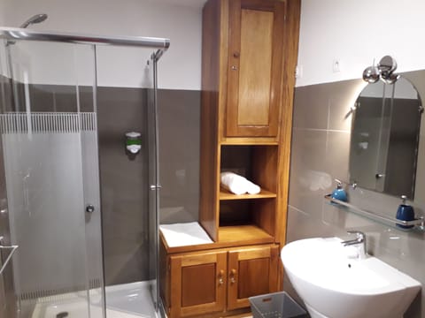Executive Double Room | Bathroom | Shower, rainfall showerhead, hair dryer, towels
