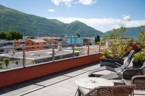 Deluxe Room, Patio, Mountain View | Rooftop terrace