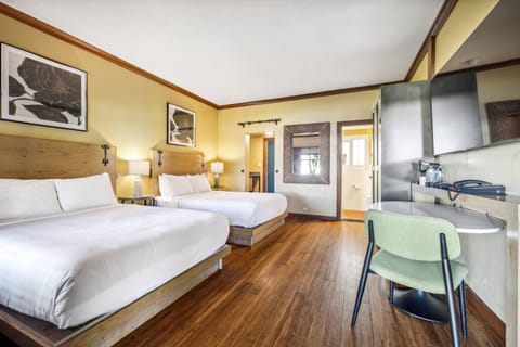 Room, 2 Queen Beds, Non Smoking | Premium bedding, pillowtop beds, desk, blackout drapes