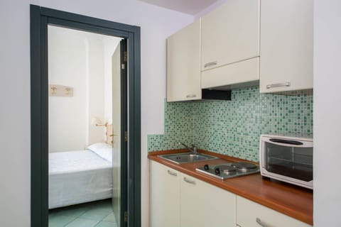 Apartment, 1 Double Bed | Private kitchenette | Fridge, oven, stovetop, coffee/tea maker