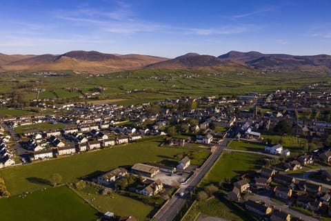 Hilltown Village showing the Mourne Mountains in the backdrop
