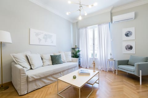 Apartment, 1 Bedroom (Acropolis Heart in Plaka) | Living area | 43-inch Smart TV with satellite channels, TV, Netflix