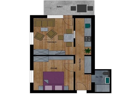 Apartment, 1 Schlafzimmer | Floor plan