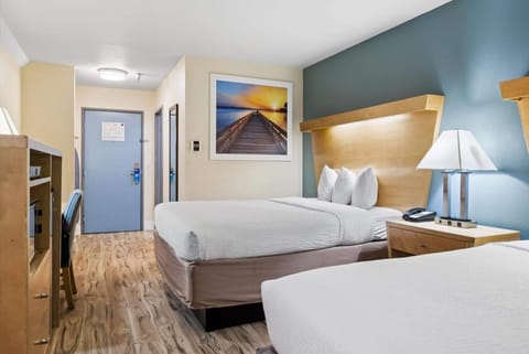 Standard Room, 2 Queen Beds | Desk, iron/ironing board, free WiFi, bed sheets