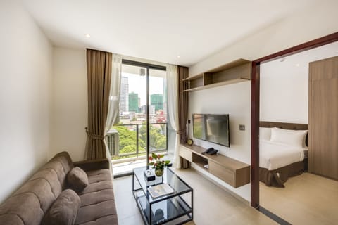 Two-Bedroom Suite | Living area | Flat-screen TV