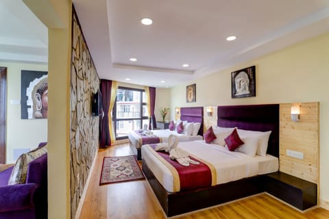 Family Quadruple Room | Premium bedding, desk, blackout drapes, soundproofing
