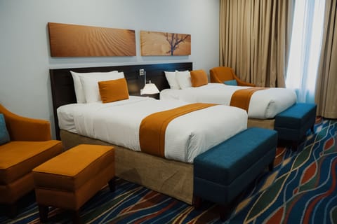 Suite, 2 Bedrooms (Diplomatic) | Egyptian cotton sheets, premium bedding, down comforters, minibar