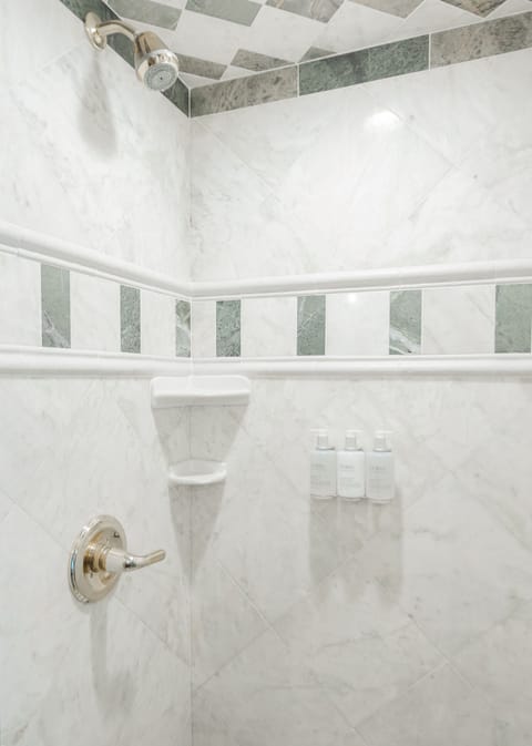 204 Senator Room | Bathroom | Combined shower/tub, deep soaking tub, hair dryer, bathrobes