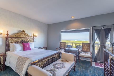 Premier Suite, 2 Queen Beds, Patio, Ocean View | Premium bedding, in-room safe, desk, free WiFi