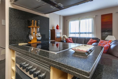 Apartment (2 Bedrooms) | Private kitchen | Fridge, microwave, oven, stovetop