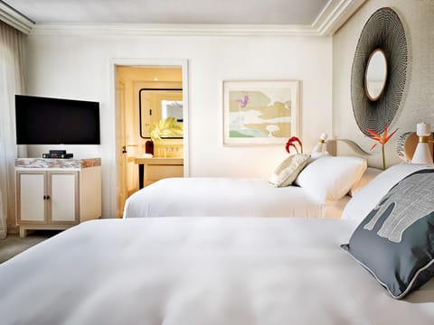 Double Queen Room | Frette Italian sheets, premium bedding, down comforters, pillowtop beds