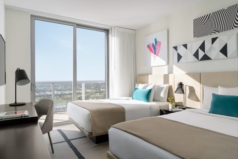Suite, 3 Bedrooms, City View | Premium bedding, in-room safe, individually decorated, desk