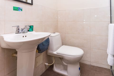 Standard Double Room | Bathroom | Shower, free toiletries, hair dryer, bidet