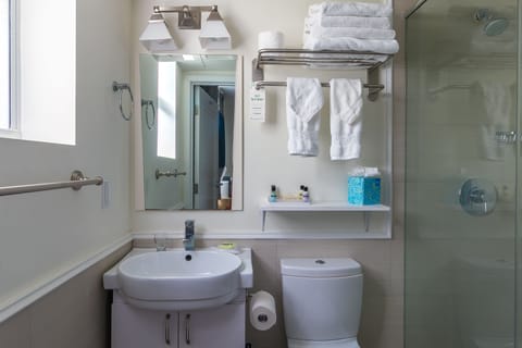 Standard Room, 2 Double Beds | Bathroom | Shower, designer toiletries, hair dryer, bathrobes