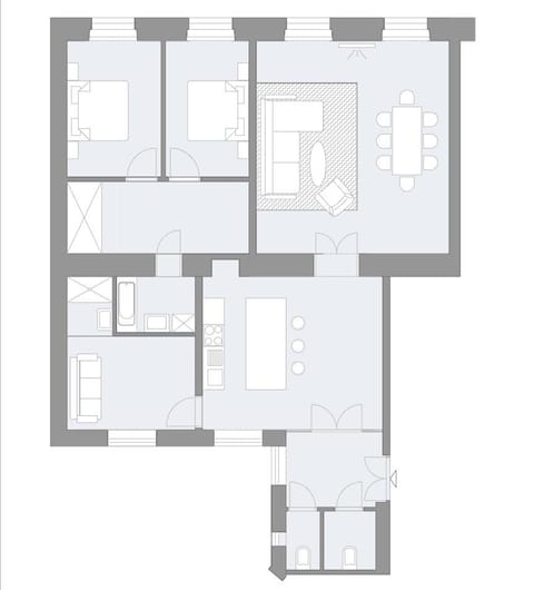 Apartment, 3 Bedrooms (Penthouse 26, incl.cleaning fee 60EUR) | Floor plan