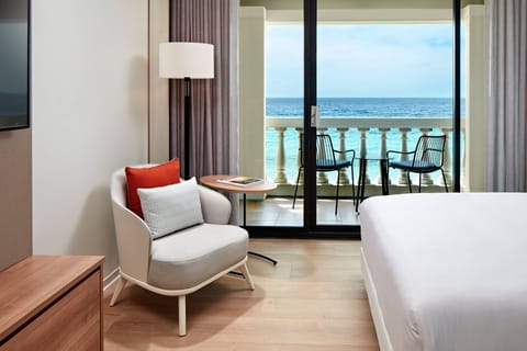 Room, 2 Queen Beds, Balcony, Oceanfront | Premium bedding, pillowtop beds, in-room safe, desk