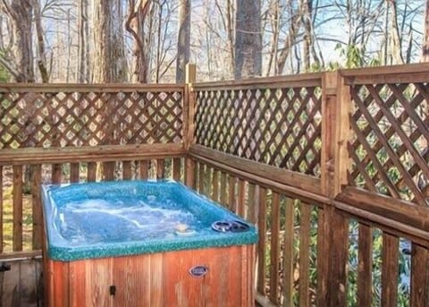 Cabin, 1 Bedroom | Outdoor spa tub