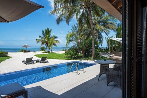 Luxury Ocean Front Pool Villa | 1 bedroom, minibar, in-room safe, desk