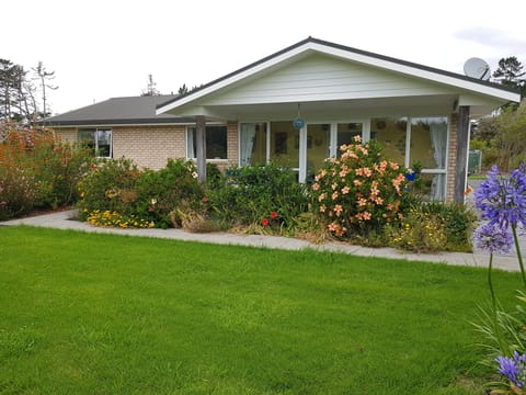 Front patio and garden